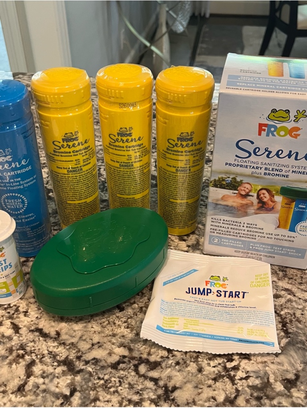 NEW Hot Tub Sanitizer Kit-Bromine & Minerals-3 month supply-Frog Serene System